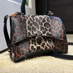 betsy johnson mini leopard purse